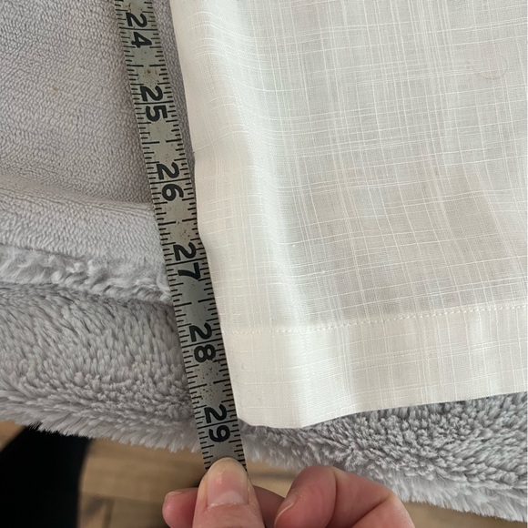 Parker & Rowe Relaxed pants M white sheer split elastic waist pull on swim cover - Picture 7 of 7